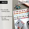 Brustro Die-Cut Creations Washi Tapes | Set of 5 | 15 mm x 3 mtrs. 
