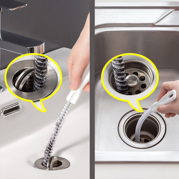 Aweisuan Hot Sale 45cm Long Flexible Cleaning Brush Sink Overflow Drain ...