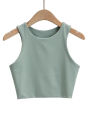Colors Women's Sleeveless Women's Fashion Summer 202350% Off Slim Top O-Neck Double Nylon Premium Tank Top 6. 