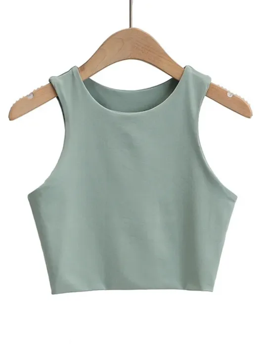 Colors%20Women's%20Sleeveless%20Women's%20Fashion%20Summer%20202350%25%20Off%20Slim%20Top%20O-Neck%20Double%20Nylon%20Premium%20Tank%20Top%206%20-%20Image%205