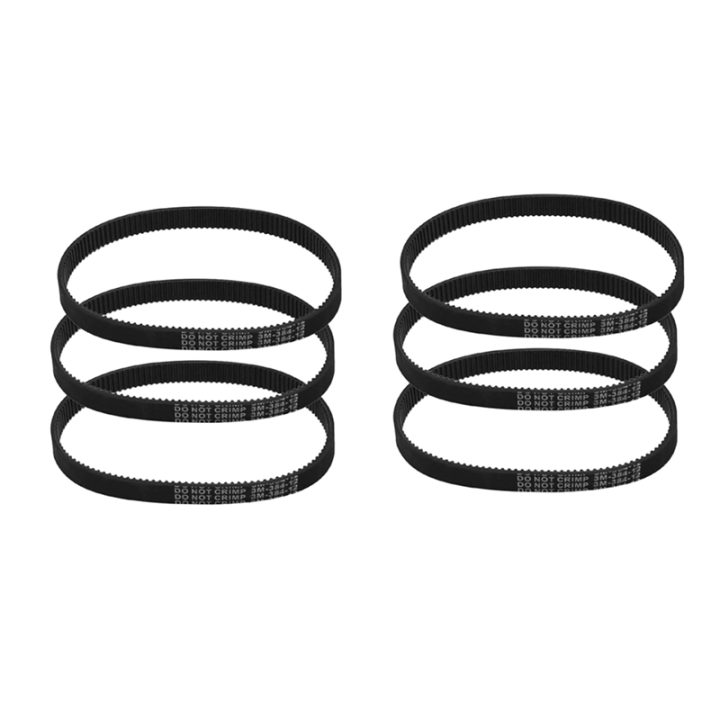6Pcs -384-12 Drive Belt for Electric Bike E-Bike Scooter Motorcycle Spare Parts Accessories