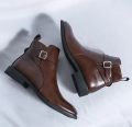 New Zip Leather Classic Ankle Boots For Men. 