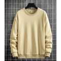 Thin Terry Cotton Summer Men Drop Shoulder Sweatshirt. 