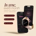 Linman Noise Diva 2 Fashion Smart Watch for Women - Sleekest Dial, 36mm AMOLED Display, Snug Fit, Imp【2025 Version】roved Female Cycle Tracker, BT Calling, Sleep Tracking, AI Voice Assistant, Password Protection. 