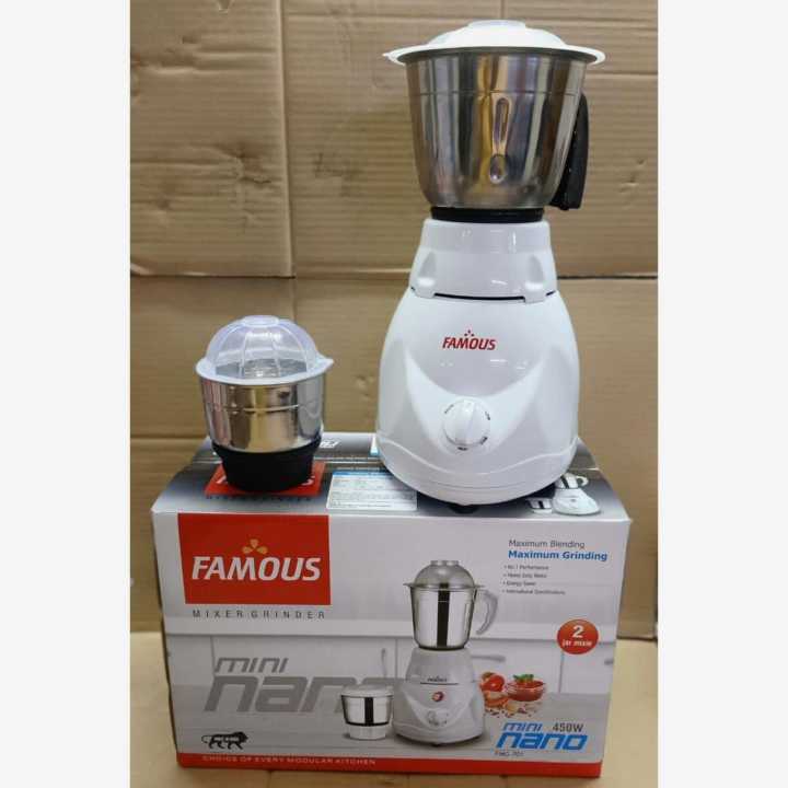 Famous Mixture Grinder Nano 450 Watt 2 Jar