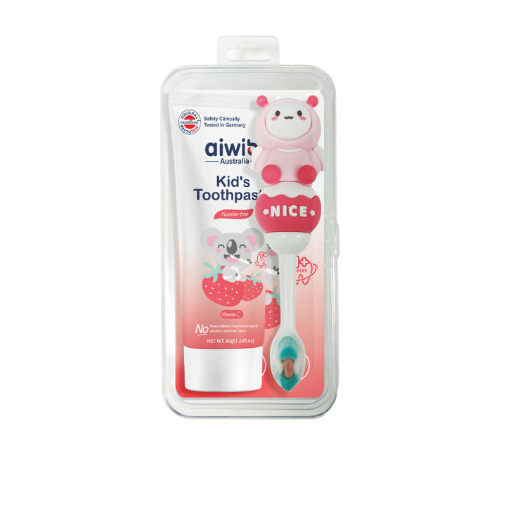 Aiwibi Kid's Tooth Brush & Tooth Paste Combo