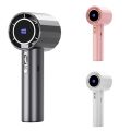 Bizzy Summer Supplies Type-C Rechargeable Mini Handheld Turbo Fan Adjustable 100-Speed Ice Sensation Hurricane Fans Fast Cooling Low Noise Outdoor Portable Fan Student. 