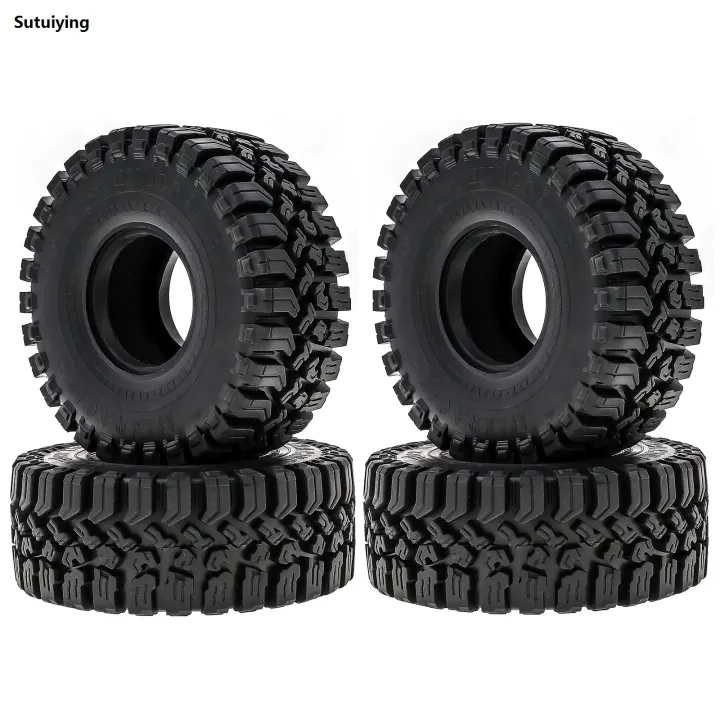 Sutuiying%201.9%20Crawler%20Tires%201/10%20RC%20Soft%20Rubber%20Mud%20Tyres%20118mm%20With%20Foam%20Insert%20Fashion%20For%20RC%20Crawler%20Car%20Traxxas%20TRX4%20Axial%20SCX10%20SCX10%20II%20RC4W%20-%20Image%202