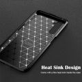 Lenuo for Realme 6 Pro Case Silicone Matte Carbon Fiber Back Cover. 