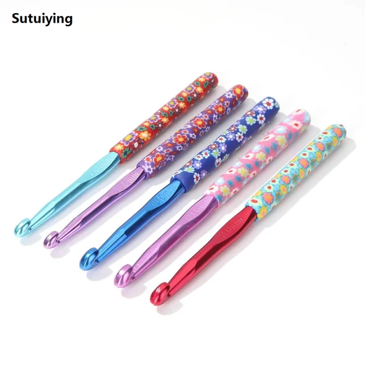 Sutuiying%205pcs%20Aluminum%20Alloy%20Knitting%20Needles%20Crochet%20Hooks%20Weave%20Crochet%20High%20Quality%20Needles%20Set%20Sweater%20Knitting%20Yarn%20Knit%20hook%20Tool%206.5/7/8/9/10mm%20-%20Image%203