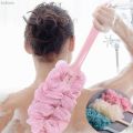 Totoro Plastic, soft mesh [Cathery Baby Stor back body scrub New long handle hanging bath sponge cleaner wash. 