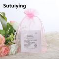 Sutuiying transparent bag 10/50pcs tulle packaging transparent Organza Drawstring Bag Jewelry Mesh Gift Pouches Container Drawstring Bags Gauze Bag 50%. 