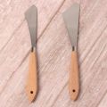 NAMUNY 2 Pcs Painting Knife Spatula Palette Knife Wood Handle and Painting Accessories for Art and Paint. 