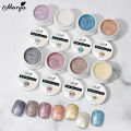 Monja 5ml Shell Thread Gel Nail Art 8 Colors Glitter Pearly Semi Permanent Nail Soak Off UV Gel Varnish DIY Manicure Tool. 