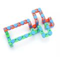 2pc 24 Links Wacky Tracks Toy Snake Click Snap Fidget Toy Chain Link Fidget Sensory Toy Snake Puzzles Gift for Kid Stress Relief. 