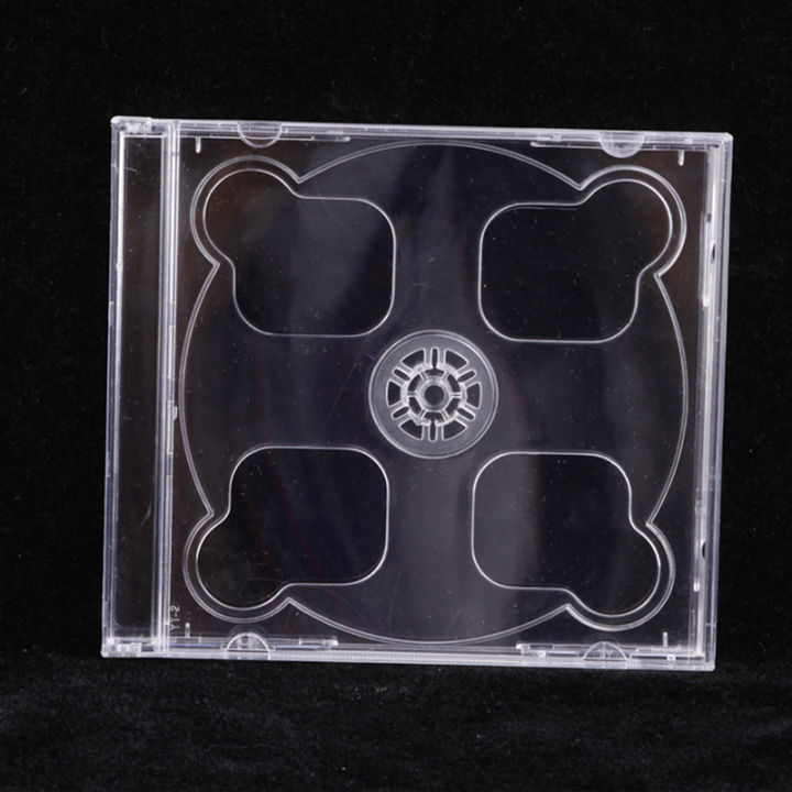 Disc Box Empty Square Transparent Bottom CD Box Empty CD Case PP Plastic Milky ...