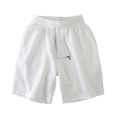 Men's  Cotton Shorts with Pockets-White. 