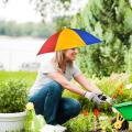 Hands Free Umbrella Folding Umbrella Hat For Adults And Kids UV Protection Umbrella Cap Adjustable Headwear For Fishing Golf. 