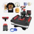5 in 1 Combo Heat Press Machine (15x15 Inches Size) Multi-functional heat press with digital control for custom printing on T-shirts, mugs, hats, plates, and more, offering adjustable pressure and consistent, high-quality transfers. 