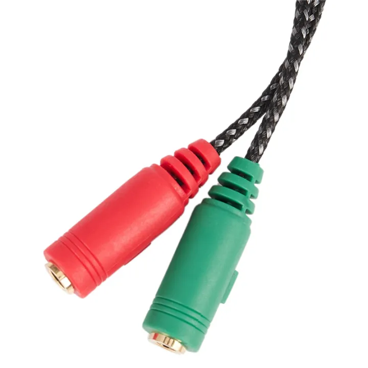 Sojhoop%203Pcs%20Cable%20Adapter%202%20in%201%20Splitter%204%20Pole%203.5mm%20Audio%20Earphone%20Headset%20to%202%20Female%20Jack%20Headphone%20Mic%20Audio%20Cable%203%20Pole%20-%20Image%202