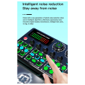 V99 Mobile Karaoke Recording Podcast Sound Card Computer Pod Cast Sound Card Live Performance Mixer Equipment for Singing. 
