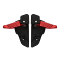 Kqueebee Motorcycle Automatic Extension & Fold Rear Foot Pedal Foldable for Primavera150 Sprint 150 Black+Red. 