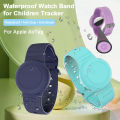 Waterproof Bracelet Soft Silicone Safe Comfortable to Wear Adjustable Strap GPS Tracker Protective Case for Airtag Wristband. 