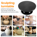 30Cm Pottery Wheel Modelling Platform Sculpting Turntable Model Making Clay Sculpture Tools Round Rotary Turn Plate Pottery Tools Black. 