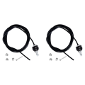 OUMERY 2pcs 400cm Home Gym Fitness LAT Pulldown Cable Replacement, Adjustable Length for Pulley System Cable Machine. 