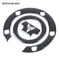Ashunqiwen 【Innovative design】Mt-07 Mt-09 Mt-10 Motorcycle Fuel Tank Cap Decal Sticker For Yamaha Mt07 Mt09 Mt10 2014 2015 2016 2017 2018-2020 3d Carbon Look. 