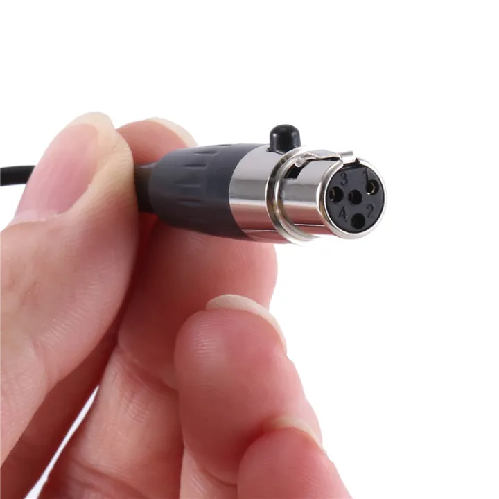 2X%20Professional%20Lavalier%20Lapel%20Tie%20Clip%20Condenser%20Microphone%204Pin%20Mic%20for%20Bodypack%204%20Pin%20XLR%20-%20Image%205