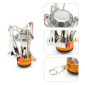 Portable Camping Stoves Ultralight Backpacking Stove Fuel Burner with Piezo Ignition Stable Support Wind-Resistance for Outdoor. 