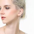 1pc and 2pcs G23 Titanium Hypoallergenic Hoop Earrings - Unisex, Small Folding Design for Cartilage & Helix Piercings. 