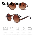 Sutuiying VIVIBEE Vintage Steampunk Red Sunglasses Men Round Punk Alloy Metal Fifty percent discount Retro Sun Glasses Women 2025 Goggles Gothic Style Shades. 