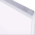 10PCS Transparent Acrylic L-Shaped Bookshelf Baffle Bracket Book Rack. 