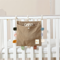 Baby Bed Side Organiser Cotton Bed Storage Bag F. 