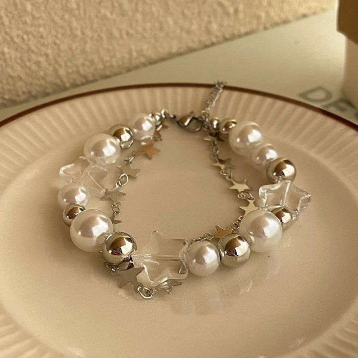 Star%20Bracelet%20Girl%20Pentagram%20Pearl%20Beaded%20Bangle%20For%20Women%20Vintage%20Bracelet%20MNP%20-%20Image%202