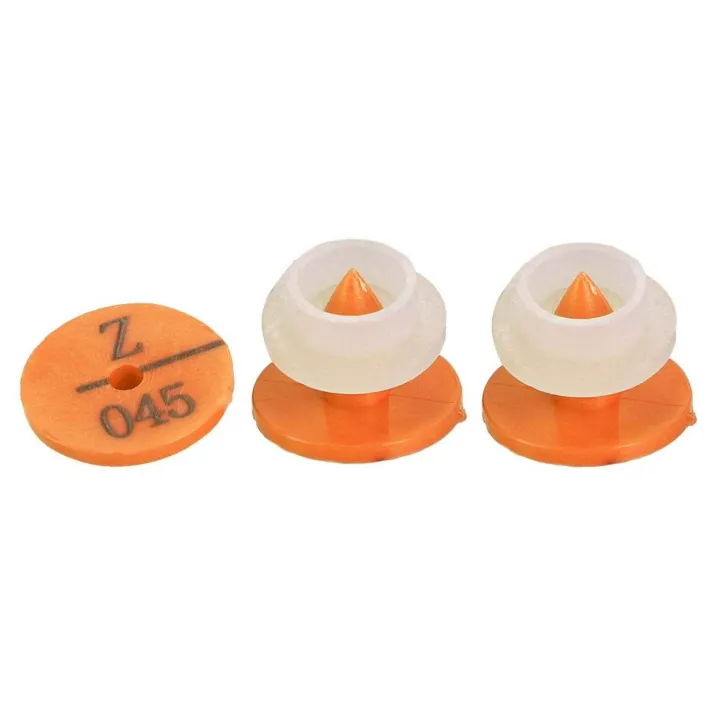 100Pcs%20Plastic%20Animal%20Livestock%20Ear%20Tag%20for%20Rabbit%20Fox%20Dog%20(Orange)%20-%20Image%208