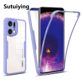 Sutuiying Bargain price Fashion OPPO A79 A76 A36 A5 A9 2020 A74 A95 A52 A72 A92 A15 A35S Find X5 Pro Realme C30 9i 8i 9Pro को लागि 360 फुल शकप्रूफ सिलिकन केस. 