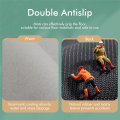 Bath Mat Rug-Rubber Quick Dry Super Absorbent Thin Bathroom Rugs Fit Under Door-Washable Bathroom Floor Mats Navy Blue L High Guality Easy to Use. 