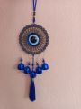 Evil Eye Wind Chimes with Bells for Main Door Balcony Wall Hanging for Positive Vibes & Removes Negative Energy. 