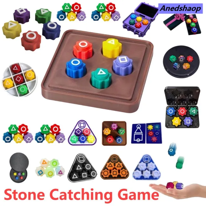 Jeu Coréen Gonggi – 5 Pierres Colorées – Sac Porte-bonheur – éducatif Et Portable – Pour Tous âges