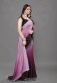 Latest Chinnon Peding saree with beautiful work with blouse Two tone saree | Trendy Party & Festive Wear | Traditional Ethnic Fashion | Buy Online. 