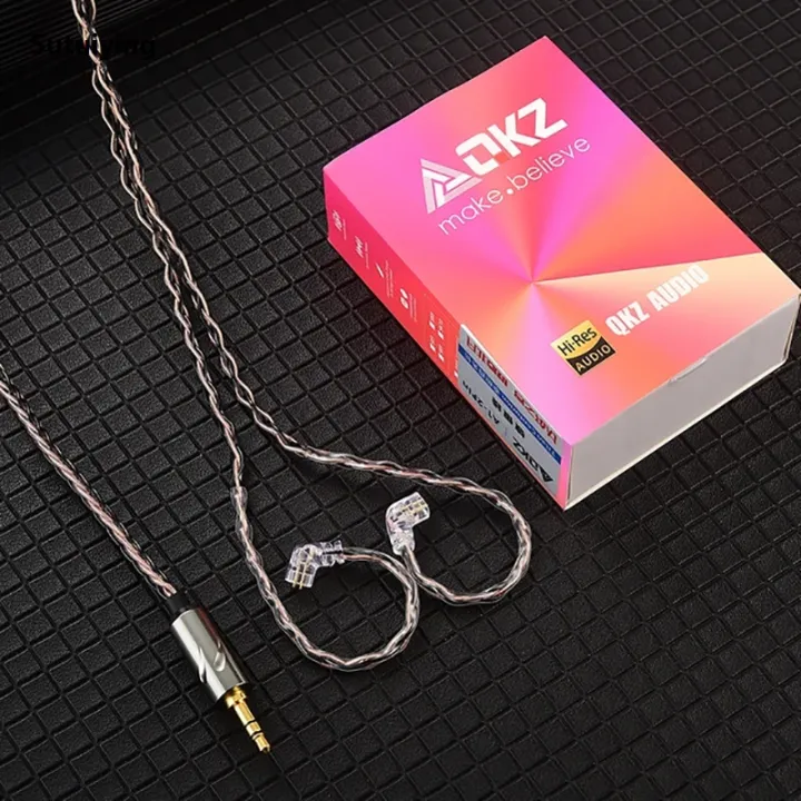 Sutuiying%20QKZ%20T1%20Earphone%20Cable%20200%20Core%20Copper%20Silver-plated%20Upgrade%20Cable%20Fifty%20percent%20discount%200.75mm%203.5mm%202Pin%20Wired%20Headset%20For%20KZ%20ZSN%20ZS10%20Pro%20EDX%20TRN%20-%20Image%207