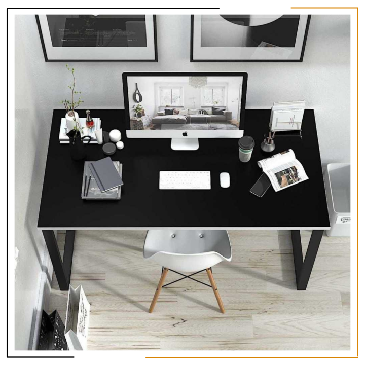 Modern Minimal Working Desk 100×50×75 cm | Study Table · Office Table · Home Desk | Strong Metal/Iron Frame with Laminated Board Top | Durable 200kg Load · Made in Nepal