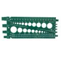 Practical Plastic Nut and Bolt Thread Checker with Inch and Centimeter Ruler Durable Bolt and Nut Identifier Gauge Nut Bolt Size and Thread Identifier Toolbox. 
