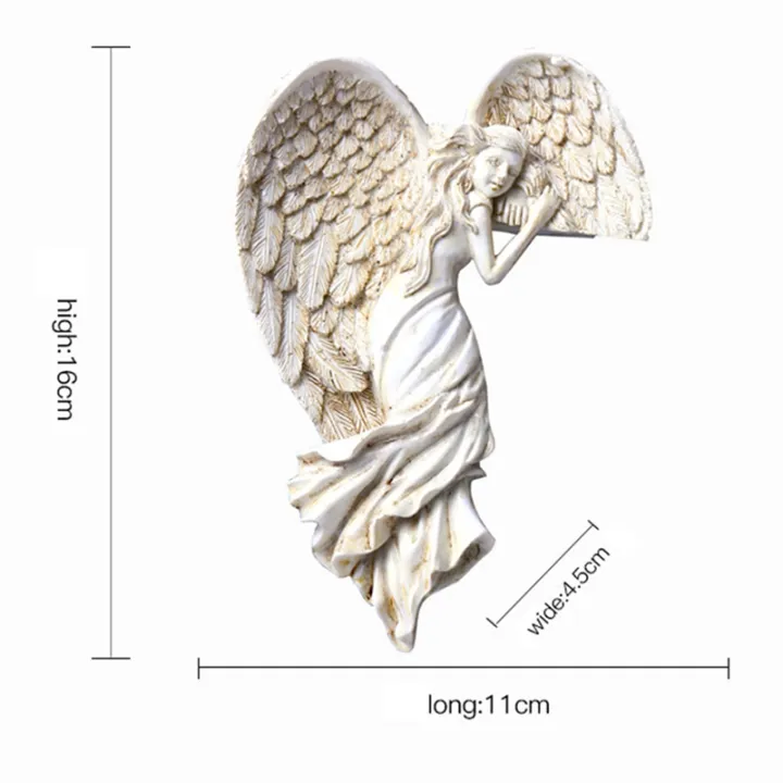 Door%20Frame%20Angel%20Wing%20Sculpture%20Simple%20Angel%20Ornament%20with%20Heart-Shaped%20Retro%20Resin%20Crafts%20for%20Home%20,Left%20-%20Image%204