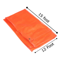 12x15 feet Orange Blue HQ Tripal / Tarpaulin / Tarp / Heavy Duty Waterproof & Durable. 