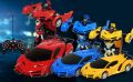 Transforming Car Robot - Remote Control Supercar Toy with Deformation and Drifting, 1:18 Scale. 