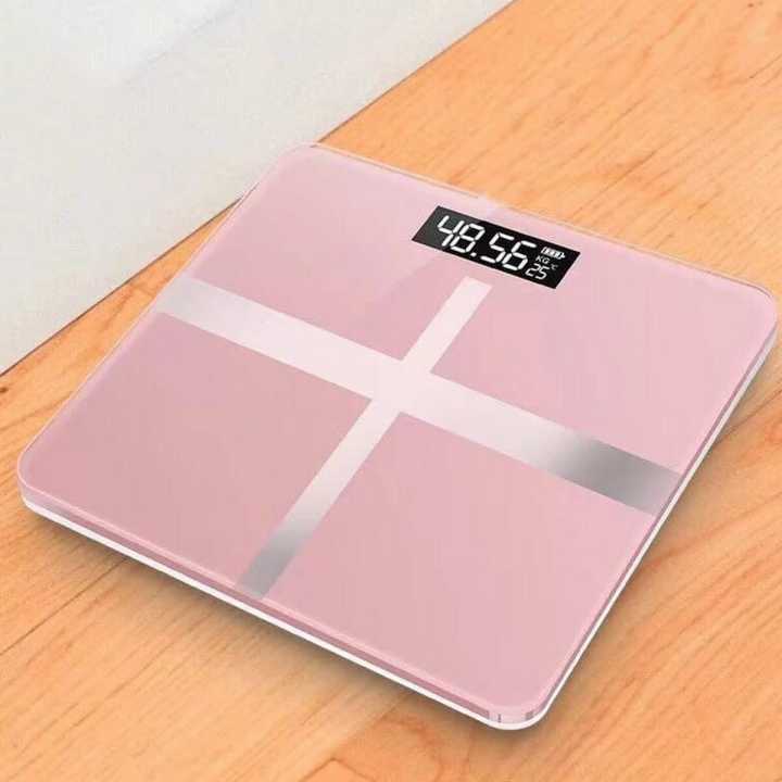 LCD Display Electronic Glass Body Weighing Scale With Temperature Indicator